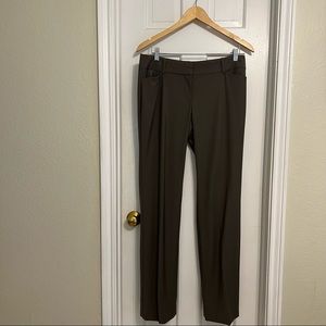 Ann Taylor Fully Lined Taupe Colored Trousers Size 8